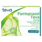 Pantoprazole Teva 20 mg, 14 gastrointestinal tablets