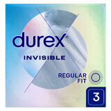 Durex Invisible, preservativi ultrasottili, 3 pezzi