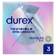 Durex Invisible, preservativi ultrasottili, 3 pezzi