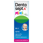 Dentosept A Mini spray, sollievo per afte, mughetto e dentizione dolorosa, gusto lampone, 30 ml