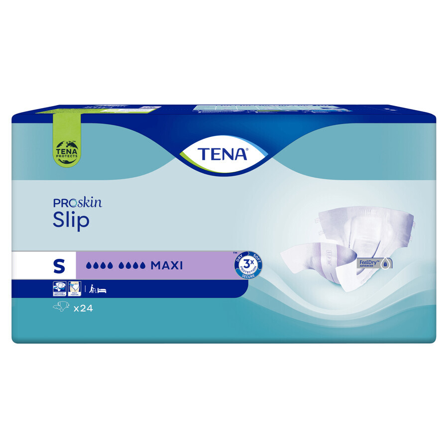 Tena Slip ProSkin, scutece, mărimea S, 56-85 cm, Maxi, 24 buc