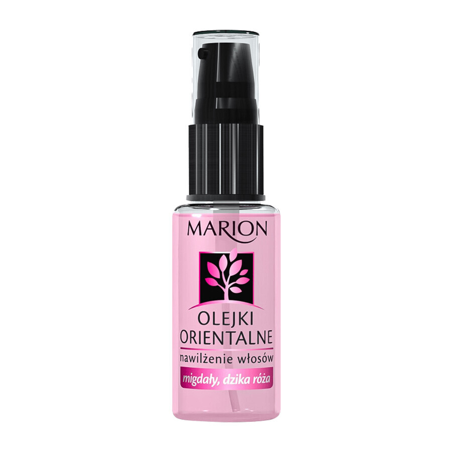 Marion, Oli orientali, idratazione dei capelli, mandorla e rosa selvatica, 30 ml