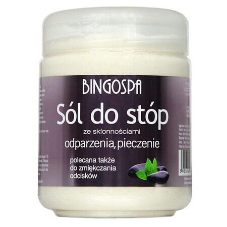 Bingospa, salt for feet prone to wounds and burns, 550 g