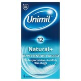 Unimil Natural+, preservativi classici, 12 pezzi