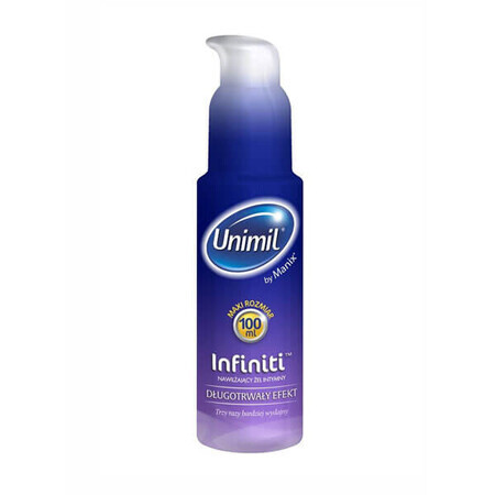 Unimil Infiniti Effetto Lunga Durata, gel intimo idratante, 100 ml