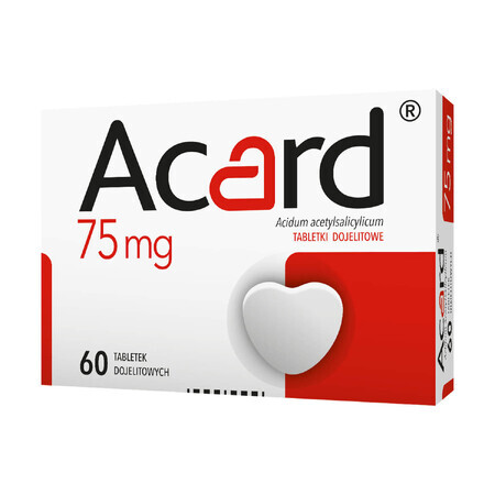 Acard 75 mg, 60 enterale tabletten