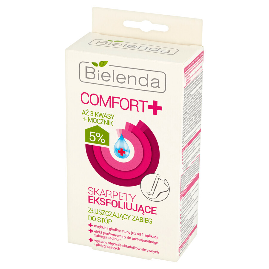 Bielenda Comfort+, scrubbende sokken, scrub voetbehandeling, 1 paar