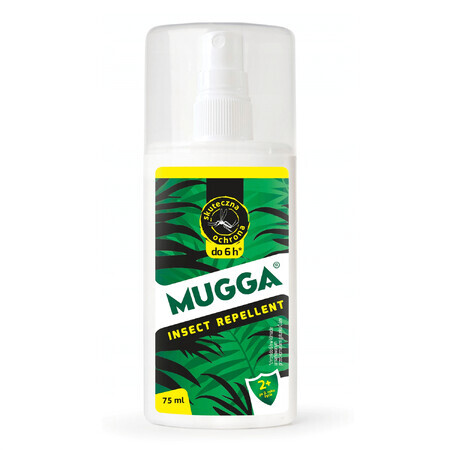 Mugga Insect Repellent, spray antizanzare per bambini da 2 anni, DEET 9,5%, 75 ml