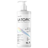 Latopic Probiotic Emollient, gel detergente attivo per corpo e capelli, dal 1° giorno, 400 ml