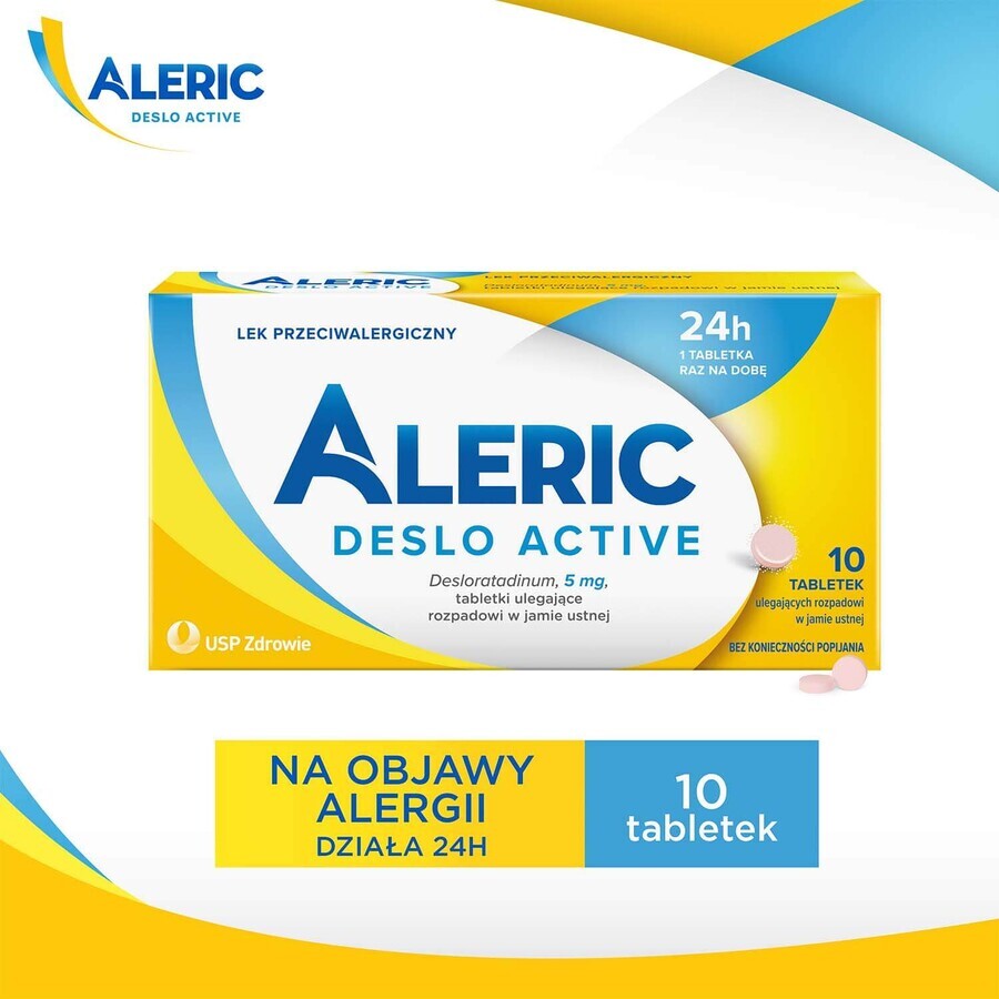 Aleric Deslo Active 5 mg, 10 orally disintegrating tablets