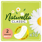 Naturella Classic, toallas sanitarias con alas, manzanilla Normal, 10 piezas