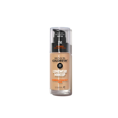 Revlon ColorStay, fond de ten pentru ten mixt și gras, Nr. 250, Fresh Beige, cu pompă, 30 ml