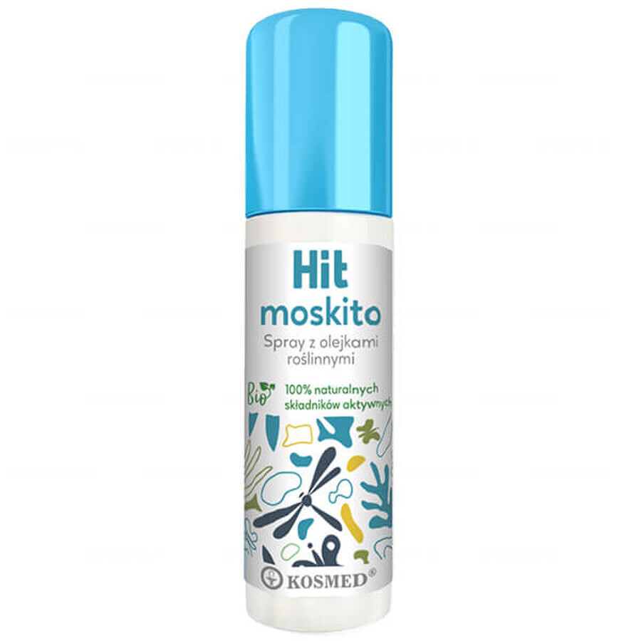 Kosmed Hit Moskito, spray contro zanzare, zecche e moscerini, oltre 1 anno, 100 ml