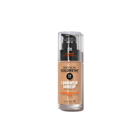 Revlon ColorStay, foundation for combination and oily skin, No. 220, Natural Beige, with pump, 30 ml