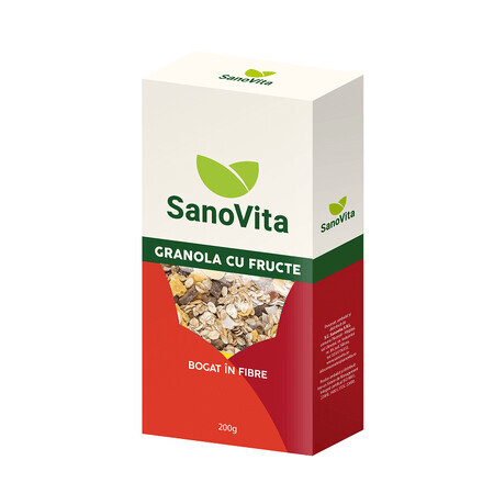 Granola con frutta, 200 g, Sanovita