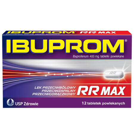 Ibuprom RR Max 400 mg, 12 comprimés pelliculés