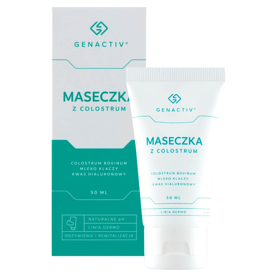 Genactiv, maschera per il viso al colostro, 50 ml