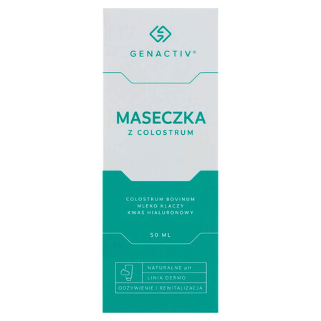 Genactiv, maschera per il viso al colostro, 50 ml