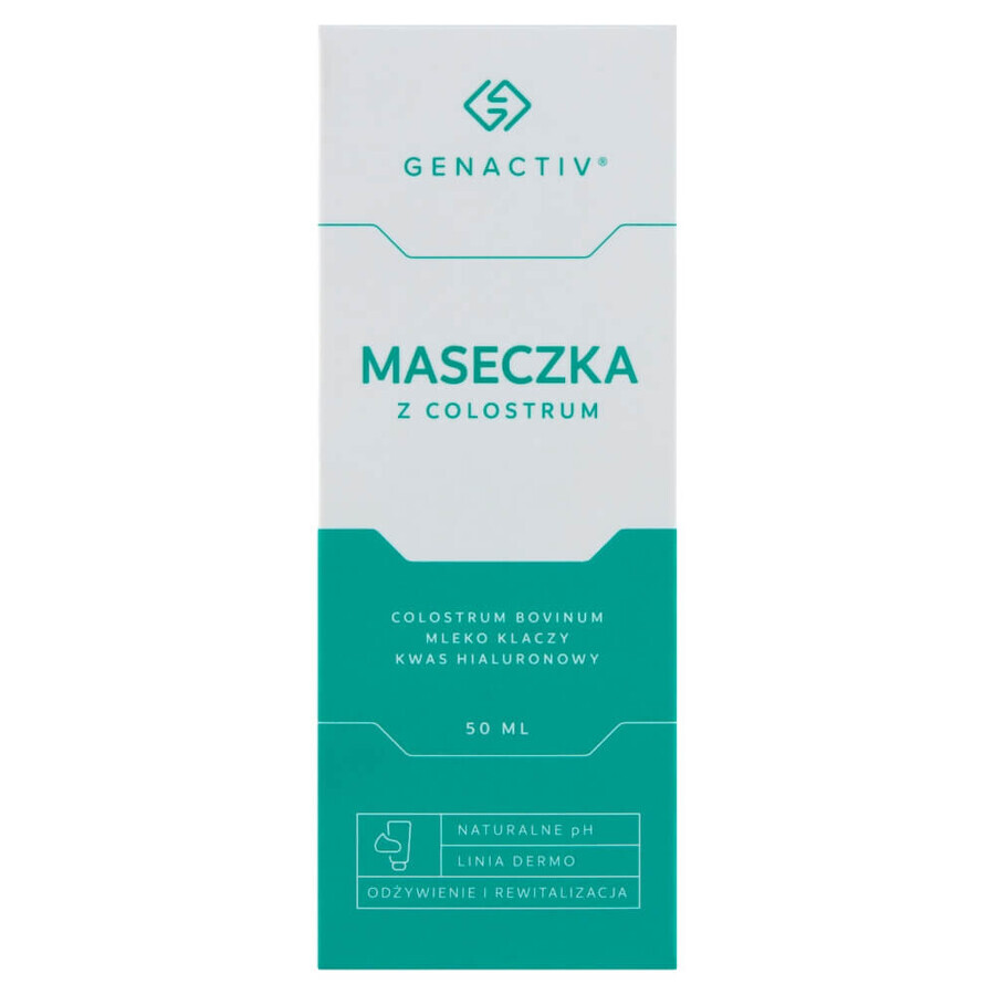 Genactiv, maschera per il viso al colostro, 50 ml