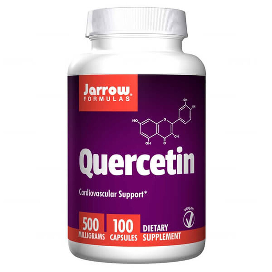 Jarrow Formulas Quercetin 500 mg, quercetina, 100 capsule vegetali