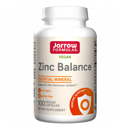 Jarrow Formulas Zinc Balance, zinco + rame, 100 capsule