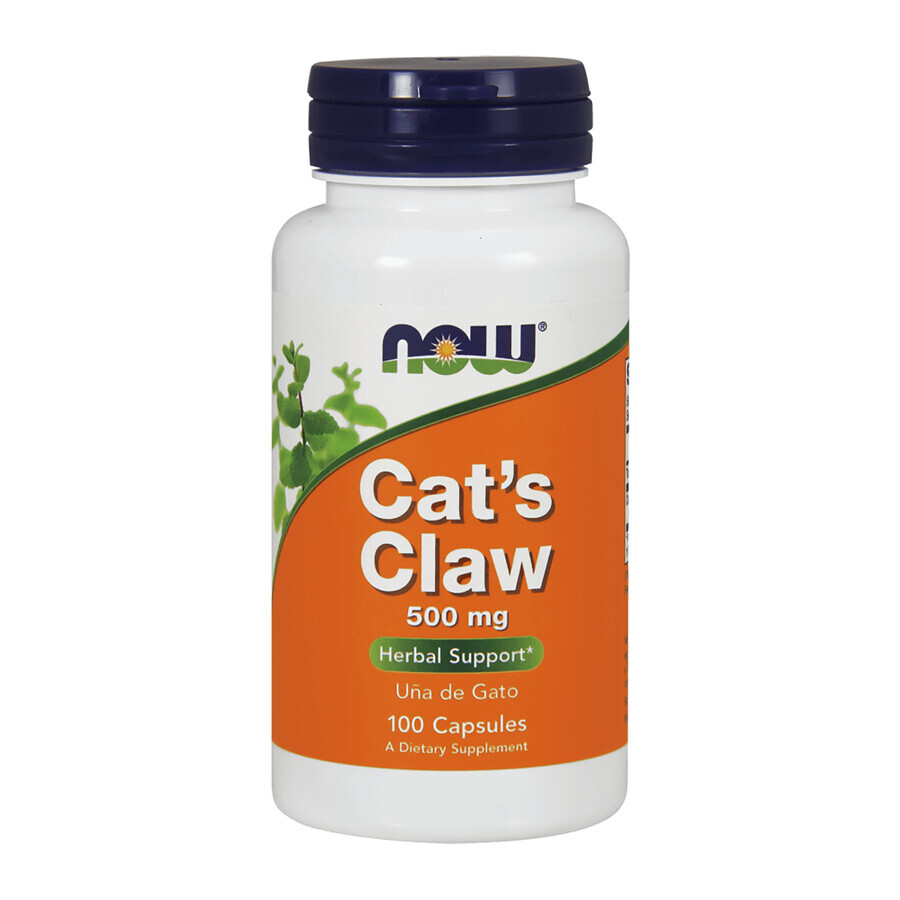 Now Foods Artiglio di gatto, artiglio di gatto 500 mg, 100 capsule