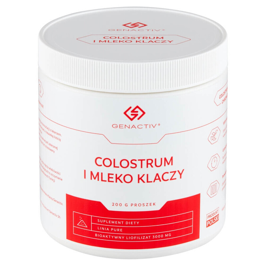 Colostro e latte di giumenta Genactiv, polvere, 200 g