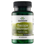 Swanson Bacopa Monniera 10:1 extract, bacopa minor 50 mg, 90 gélules