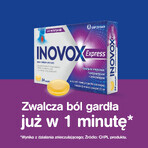 Inovox Express 2 mg + 0,6 mg + 1,2 mg, arôme miel et citron, 24 pastilles