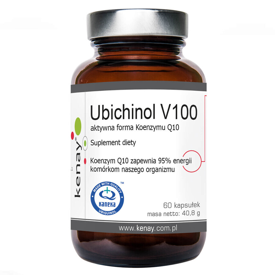 Kenay, Ubiquinol V100, forma attiva del coenzima Q-10 100 mg, 60 capsule