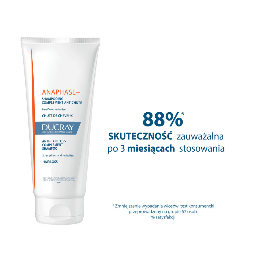 Ducray Anaphase+, shampoo anti-caduta, rinforza e dona volume, 400 ml