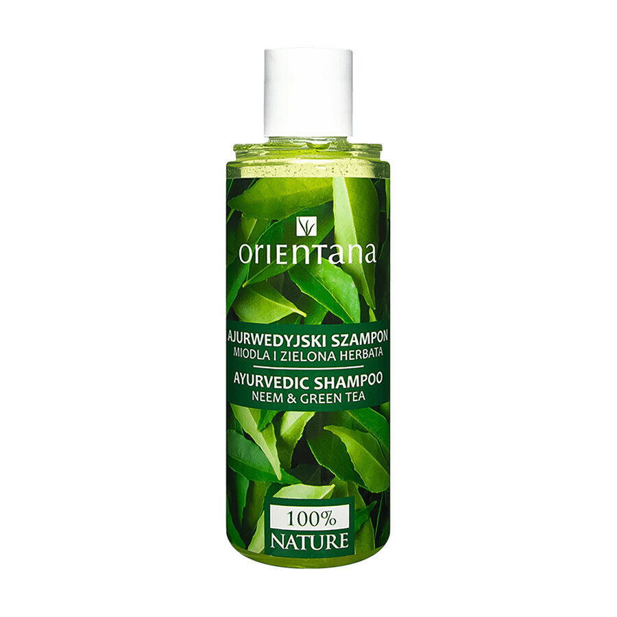 Orientana, shampoo ayurvedico per capelli, neem e tè verde, 210 ml