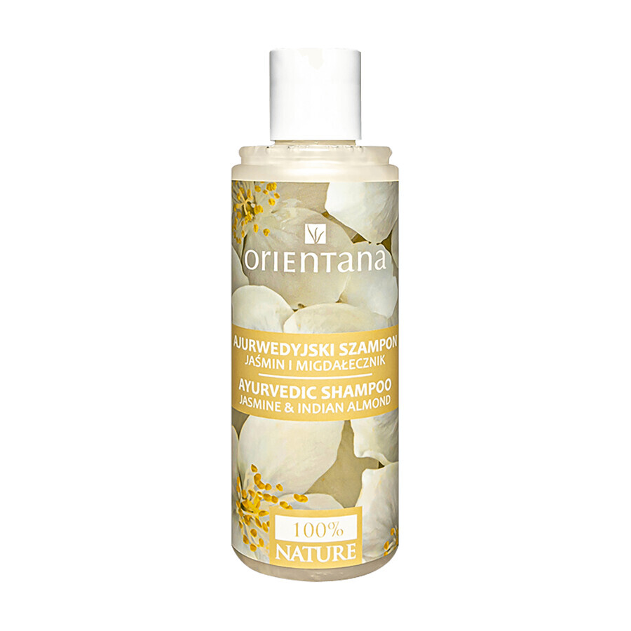 Orientana, shampoo ayurvedico per capelli, gelsomino e mandorla, 210 ml