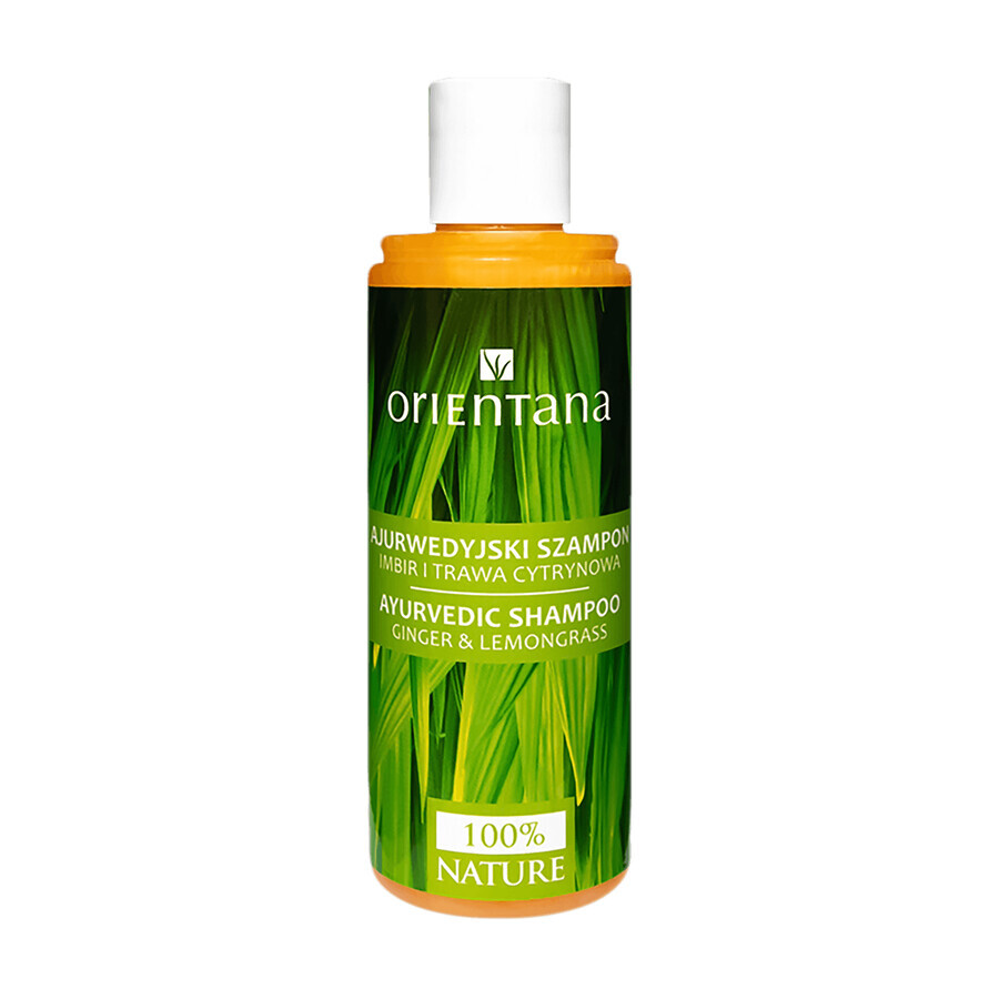 Orientana, shampoo ayurvedico per capelli, zenzero e citronella, 210 ml