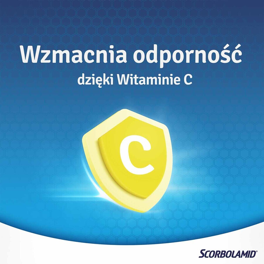 Escorbolamida 300 mg + 100 mg + 5 mg, 40 comprimidos recubiertos de azúcar