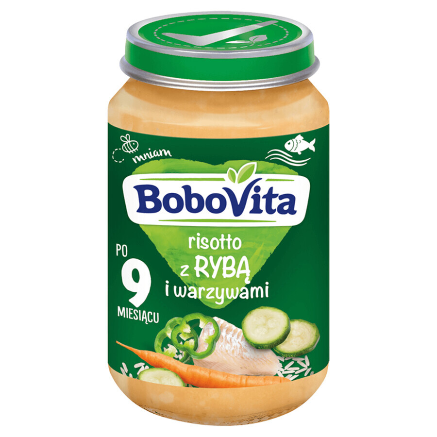 BoboVita Dinner, risotto con pesce e verdure, dopo 9 mesi, 190 g