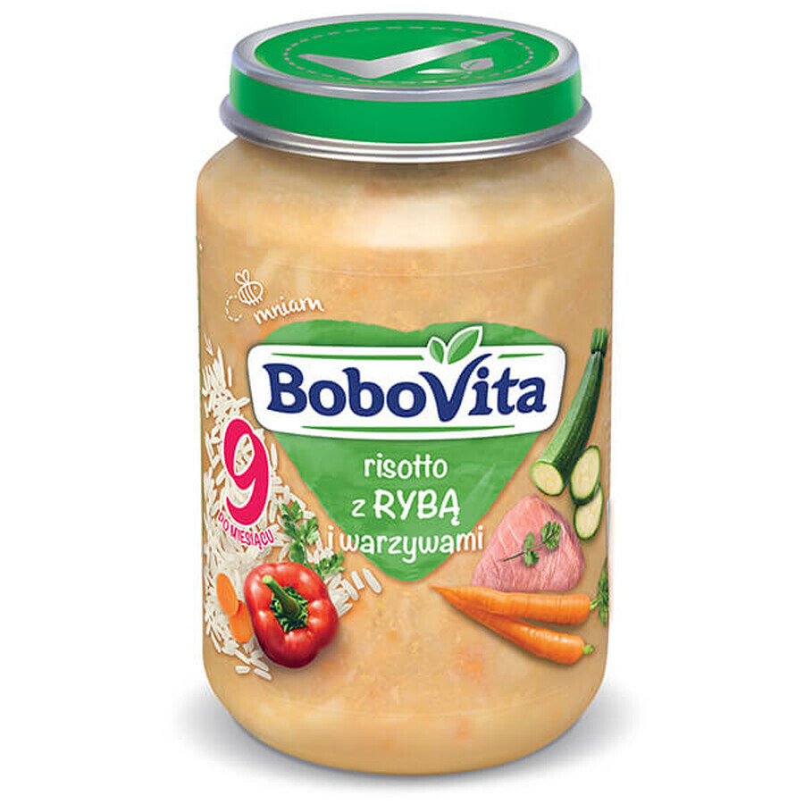 BoboVita Dinner, risotto con pesce e verdure, dopo 9 mesi, 190 g