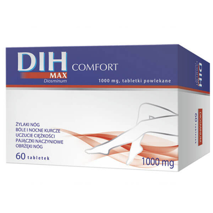 DIH Max Comfort 1000 mg, 60 film-coated tablets