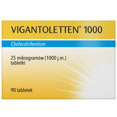 Vigantoletten 1000 25 µg, 90 tablets