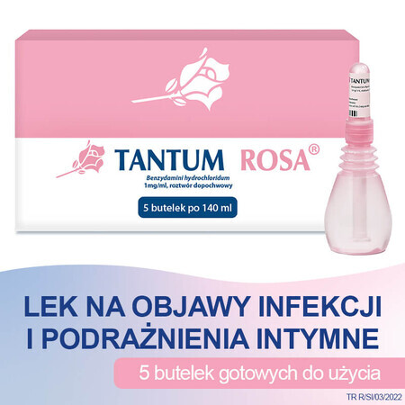 Tantum Rosa 1 mg/ml, 140 ml x 5 flaconi