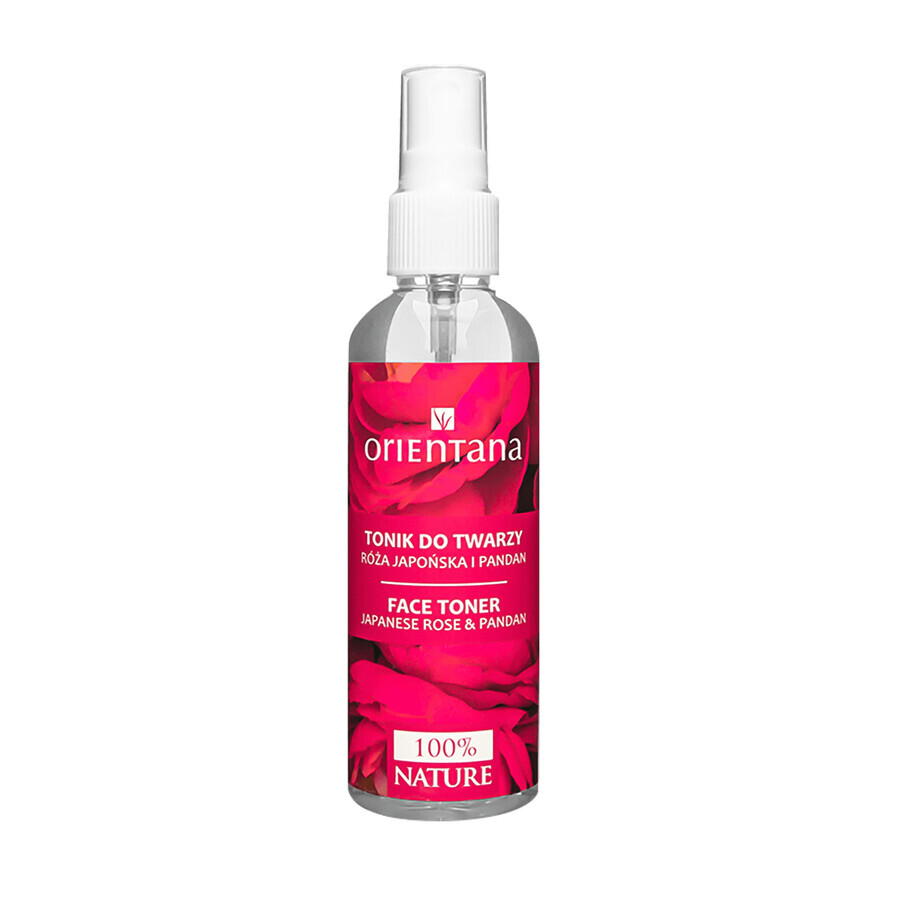 Orientana, tonico per il viso, rosa giapponese e pandan, 100 ml