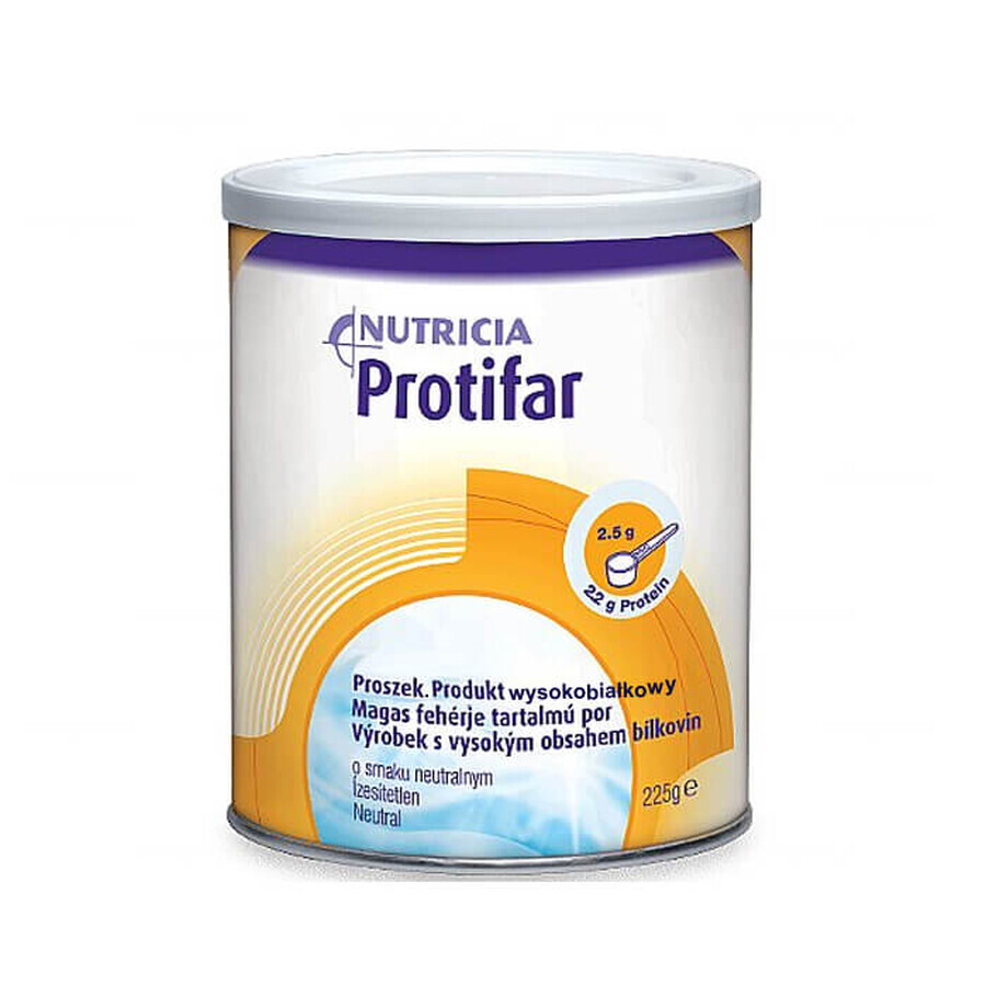 Protifar, prodotto ricco di proteine, sapore neutro, 225 g, Nutricia