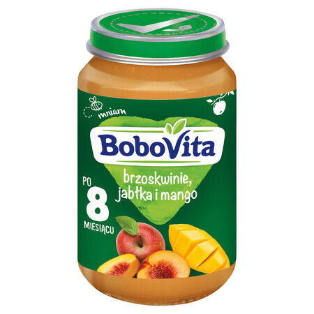 BoboVita Dessert, pesche, mela, mango, dopo 8 mesi, 190 g