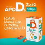 ApoD3 Chews, vitamina D3 800 UI per bambini sopra i 3 anni, gusto arancia, 30 capsule molli masticabili 