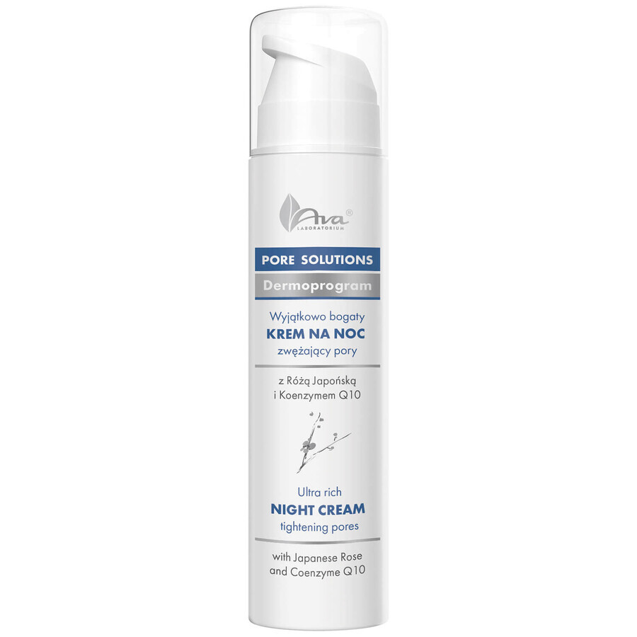 AVA Pore Solutions, crema rica que cierra los poros por la noche, 50 ml