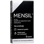 Mensil 25 mg, 2 comprimidos masticables