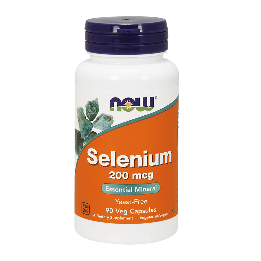 Now Foods, Selenio 200 mcg, 90 capsule