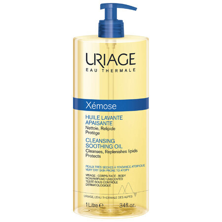 Uriage Xemose, olio per bagno e doccia, 1 L