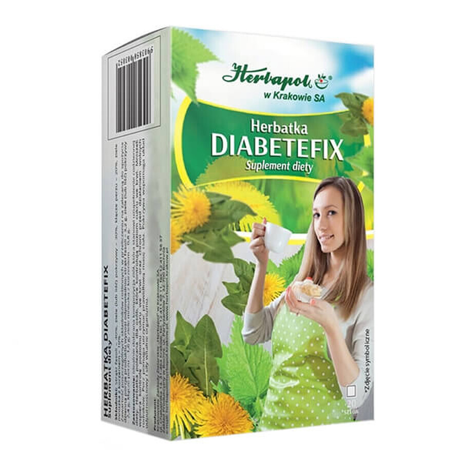 Herbapol Diabetefix, tea, 2 gx 20 sachets