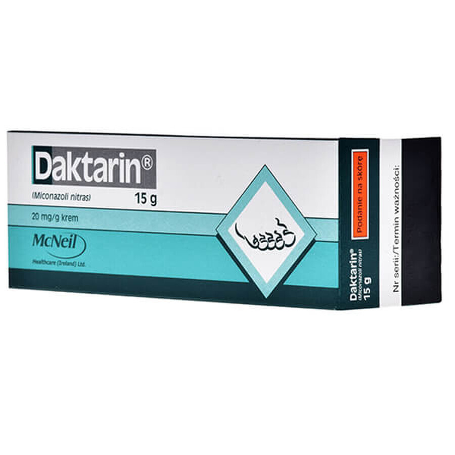 Daktarin 20 mg/g, cremă, 15 g